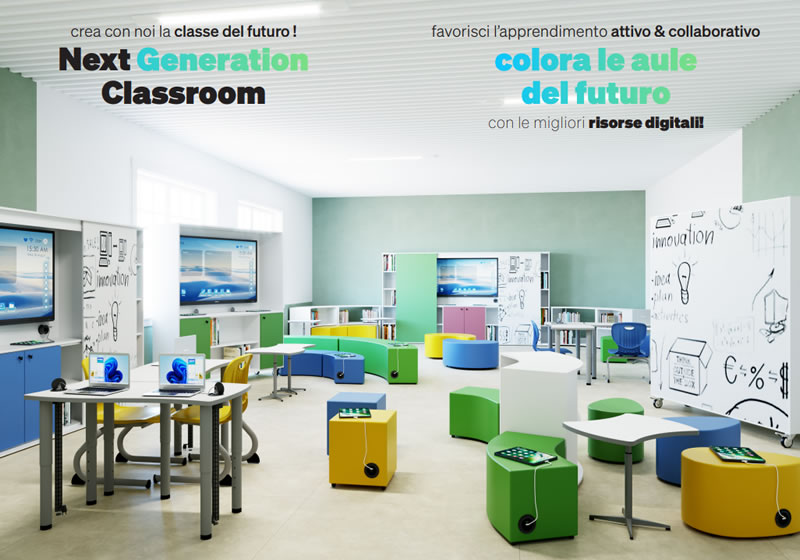 Classe 4.0 - Aula immersiva / Monitor interattivi