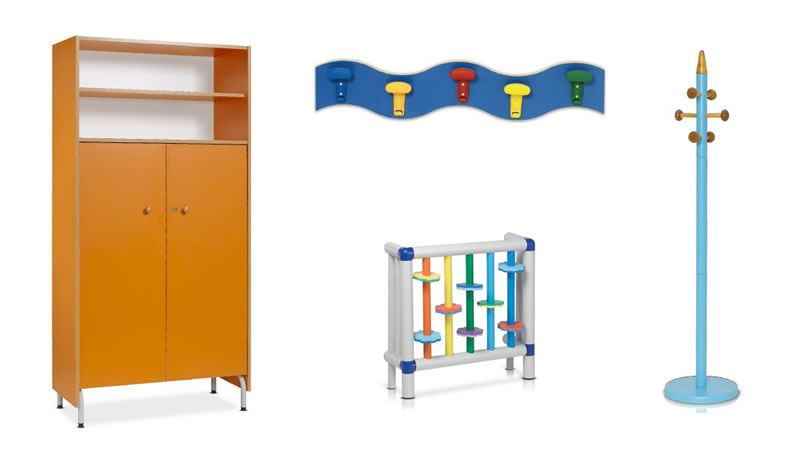 Classe 4.0 - Scuola dell'infanzia - attaccapanni, copritermosifone e armadio Classe 4.0 - Scuola dell'infanzia - attaccapanni, copritermosifone e armadio